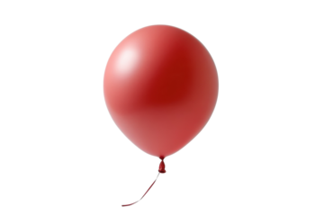 Brightly Colored Hydrogen Balloons Floating in the Air with isolated on transparent background