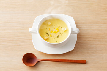 コーンスープ　Sweetcorn soup