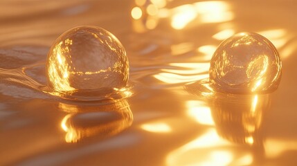 Obraz premium Golden glow light abstract luxurious background