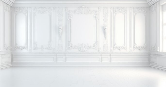 aesthetic random white room background