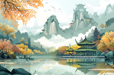 Classical landscape painting