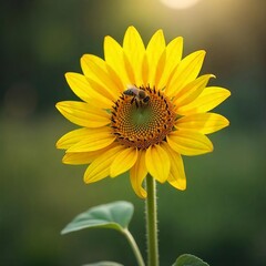 Fototapeta premium Radiant Sunflower in Bloom