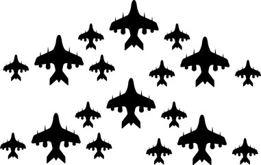 Fighter jet pattern. Simple illustration of fighter jet pattern for web