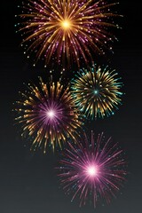Fototapeta premium fireworks on the night sky