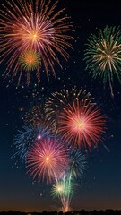 Fototapeta premium fireworks in the night sky