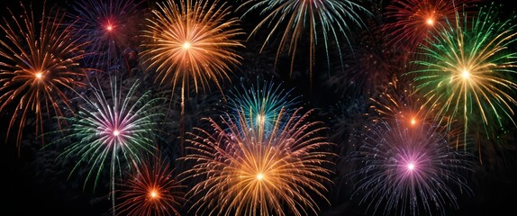Fototapeta premium fireworks in the night sky