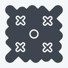 Icon Easter Wishes. related to Fabric symbol. glyph style. simple design editable