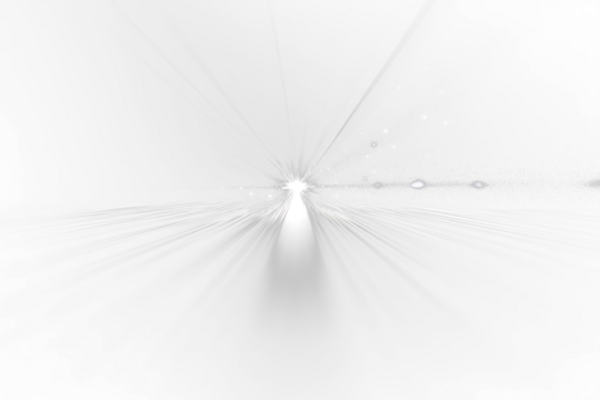 Abstract Transparent  light beam radiating outwards from a central point, creating a dynamic and energetic visual.