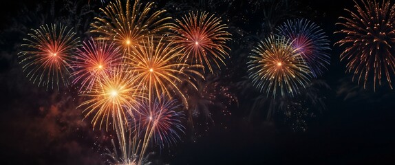 Fototapeta premium fireworks in the night sky