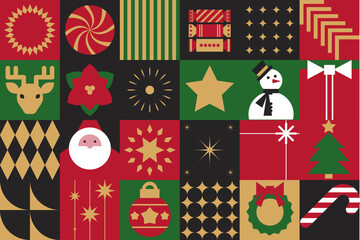 Scandinavian Festive Holiday Blocks Design