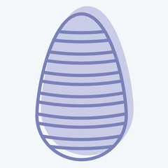 Icon Shen Ring. related to Fabric symbol. two tone style. simple design editable