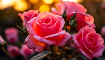 pink roses