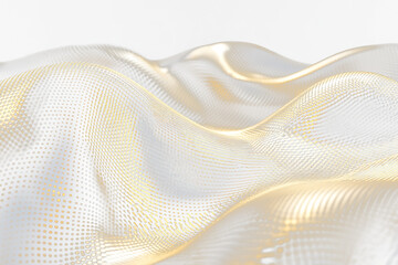 Abstract gold and Transparent wave pattern.