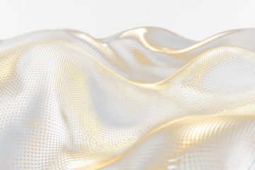 Abstract gold and Transparent wave pattern.
