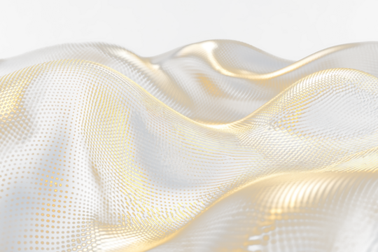 Abstract gold and Transparent wave pattern.
