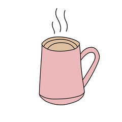 Vector cartoon illustration with winter