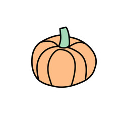 Vector cartoon illustration with winter