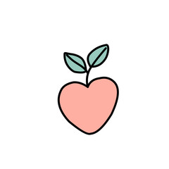 Vector cartoon illustration with winter