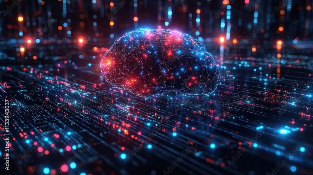 Poster digital brain: neural network in cyberspace