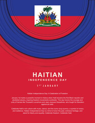 Haitian Independence Day background.