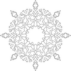 vector illustration design image background ornament decoration mandala decoration arabic pattern abstract modern ethnic