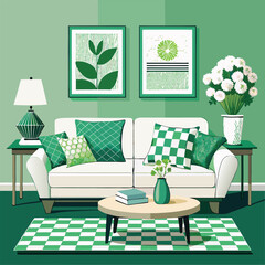 green living room