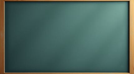 Blank teal chalkboard with a wood frame. Perfect for adding your own message.