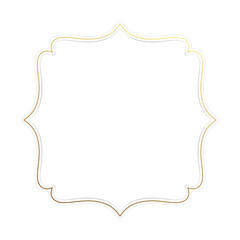 luxury golden arch islamic frame vector. arabic ramadan eid background decoration