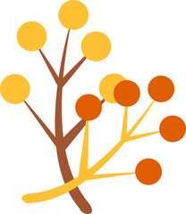 Autumn Leaves Illustration Element 