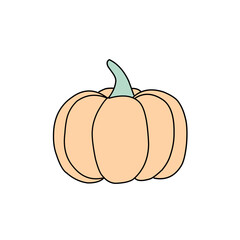 Pumpkin of various shapes and colors element