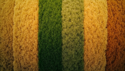 Aerial Shot of Multicolored Crop Patterns in Fields