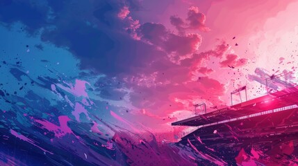 Obraz premium artistic background for a thumbnail with the color