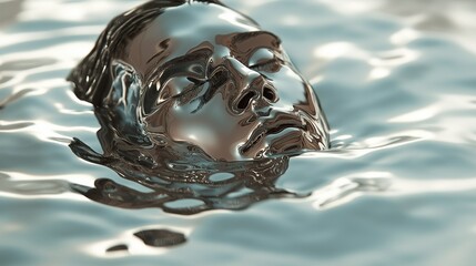 Liquid Metal Face Submerged 