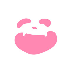 Spooky glowing face illustration