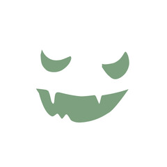 Spooky glowing face illustration