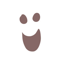 Spooky glowing face illustration