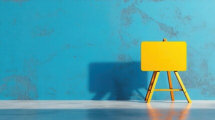 A blank construction sign at a building site symbolizes the start of fresh endeavors and growth potential.
