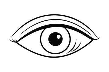 Retro Pop Art Vector Illustration of Human Eyes