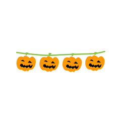 Halloween Garland Bunting vector