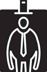 Business Card Icon Illustration