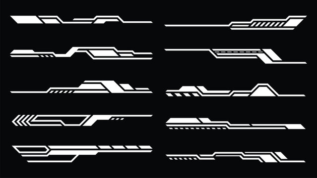 Sci-fi futuristic emelent design, hud dashboard display virtual reality technology screen. User Interface set. Statistics, Data information infographic. Vector graphic