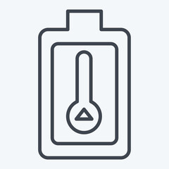 Icon Thermal Energy Storage. related to Energy Storage symbol. line style