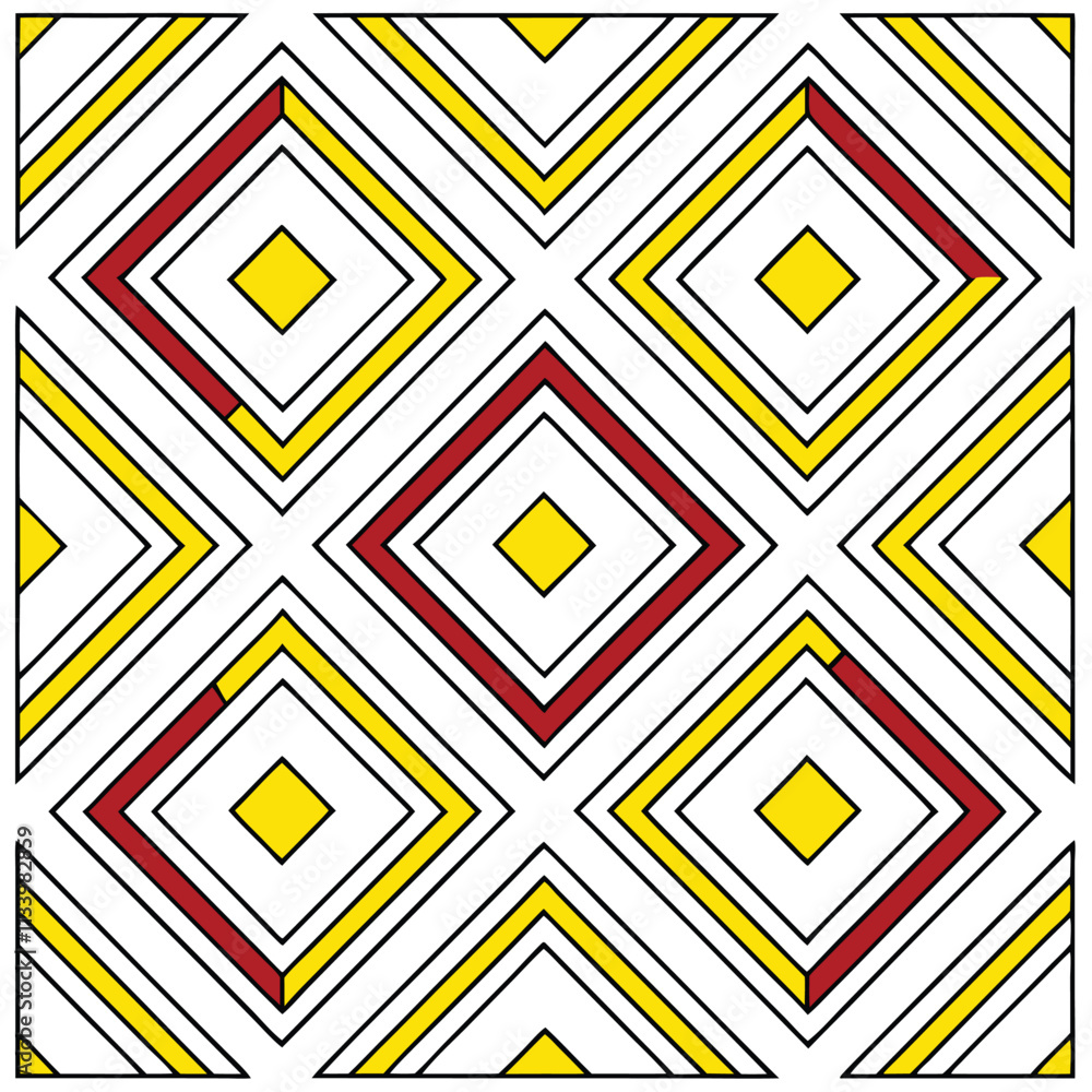 Aufkleber geometric abstract diamond pattern vector for textiles and fabric design projects