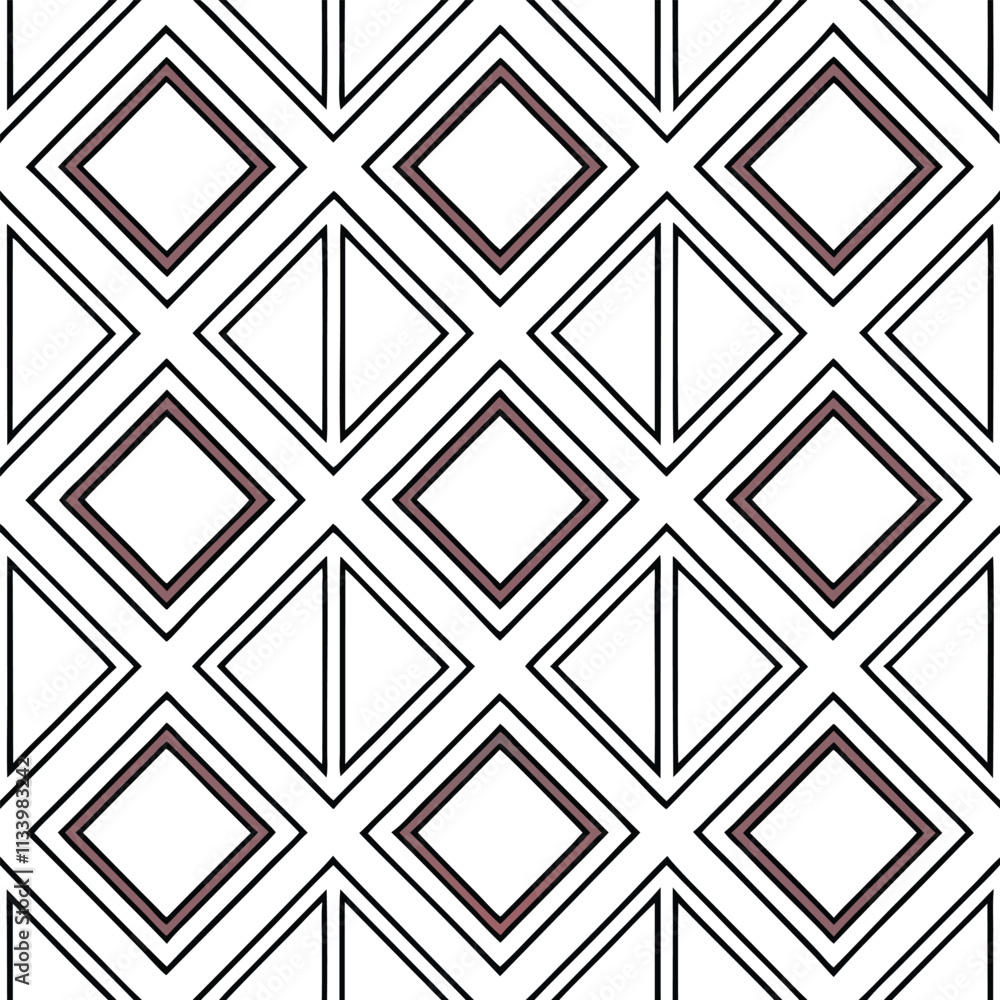 Aufkleber geometric abstract diamond pattern for textiles and fabric projects
