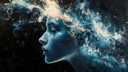 Cosmic Woman: A Dreamlike Galaxy Portrait