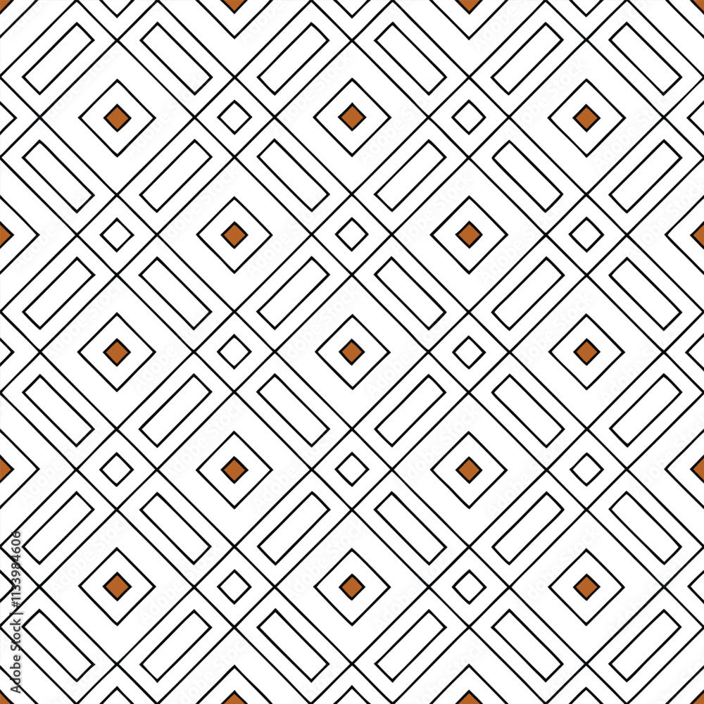 Poster seamless geometric diamond pattern design for textiles and fabric projects