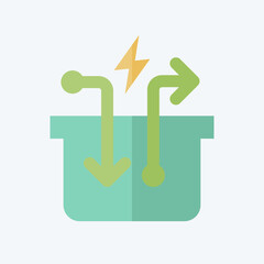 Icon Compressed Air Storage. related to Energy Storage symbol. flat style