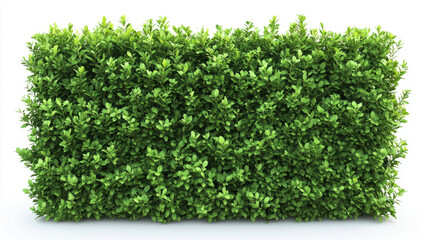 Fototapeta premium Bush or shrub wall isolated isolated on white background for graphic design.