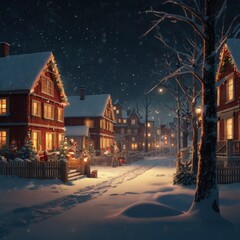 Christmas night in the city