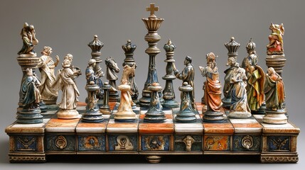 Medieval Chess Set: A Royal Game of Skill and Strategy